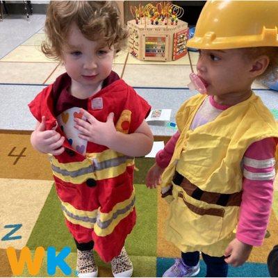 There are so many benefits to dress up play! When kids put on costumes, they're engaging their imaginations, developing their social skills.