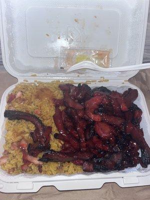 C. Boneless Spare Ribs Combo Platter