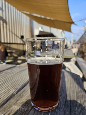 West Kingston 12 Brown Ale on a splendid November afternoon!