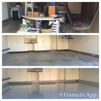 Garage remodeling & epoxy floor