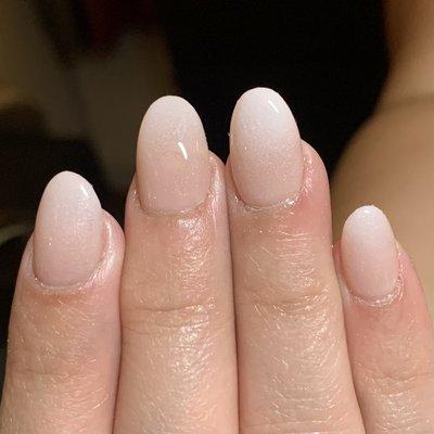 Gel extensions with flawless ombré