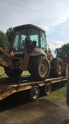 Backhoe work