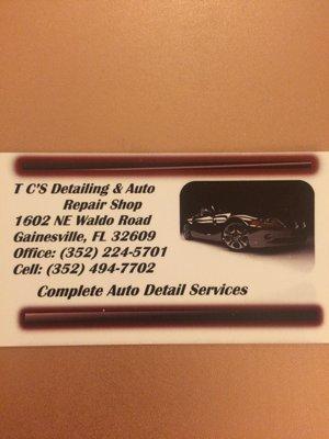 T.C.'s Auto Detailing