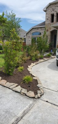 Mulch Bed Installation.