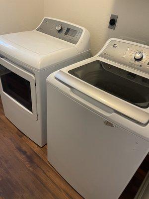 Washer and dryer