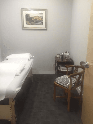 One of their clean and beautiful treatment rooms. They have 6.