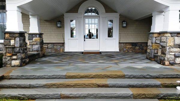 Bluestone Entry Steps www.castrostonework.com