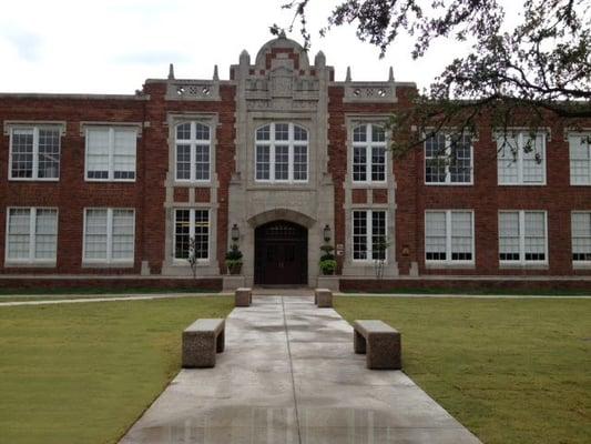 The school recently received over $6 million in renovations, including restoration of its cypress wood windows.