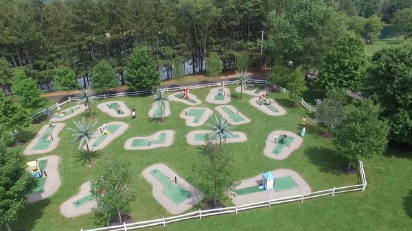 Gather for some friendly competition on our miniature golf course.