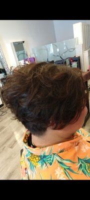 My Korean iron perm done by Sean.