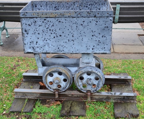 Rail cars used to be much smaller than in modern times.