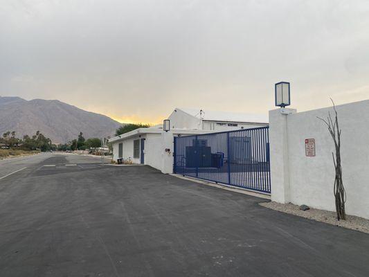 View of Mountains and Sunset from Anubis' Palm Springs headquarters