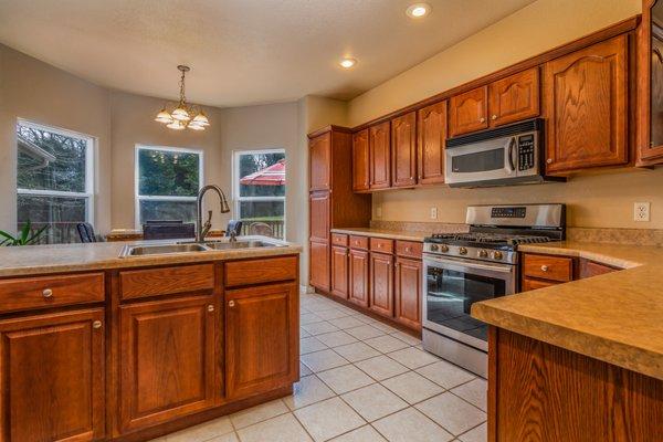 Kitchen with Propane Cook Top - 132 Lillian Lane