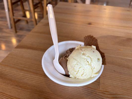 Indian Coffee and Kesar Pista ice cream