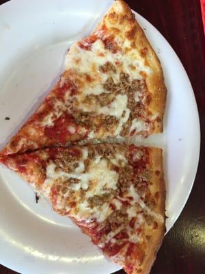 Lunch special, one topping slice & two "stick" $4.99