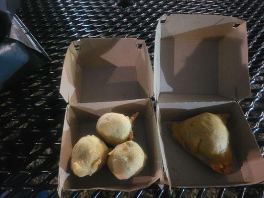 Potato Vada and Samosa