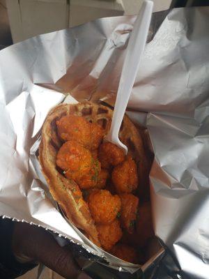 Buffalo Chicken Waffle Cone