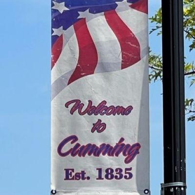 Welcome to Cumming GA city flag