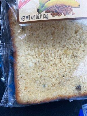 Funny how they put stickers over the expiration dates now I got some banana bread with mold on it