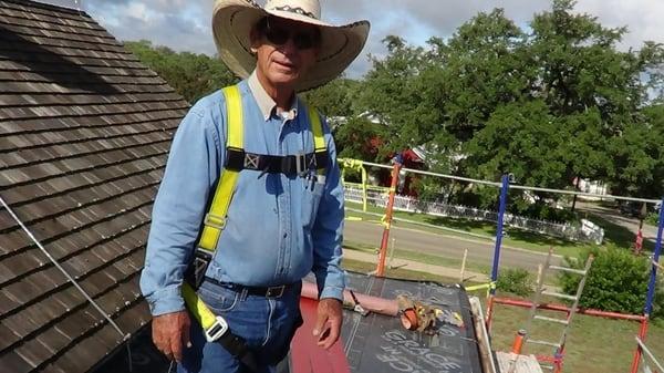 me while repairing President LB Johnson childhood home