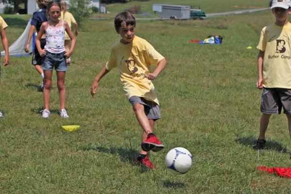 Soccer with a soccer coach