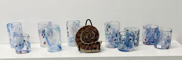 Blown glass and nautilus