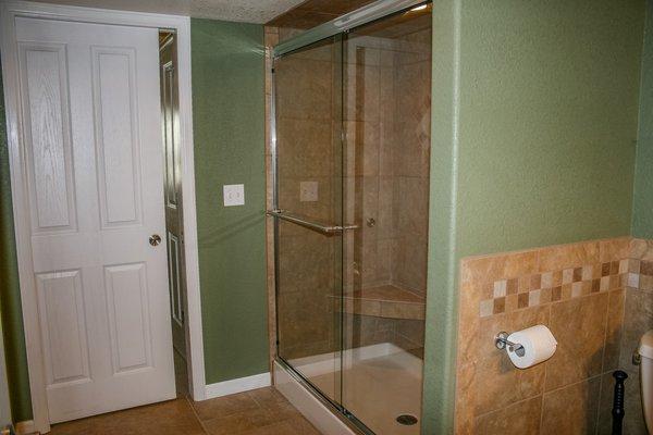 We install bi-pass sliding shower doors