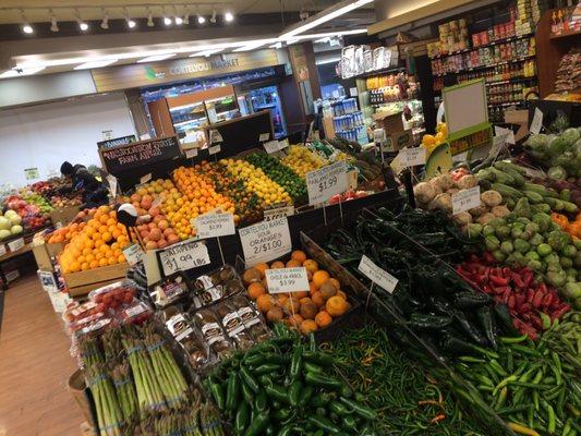 The produce section is always well stocked and fresh.