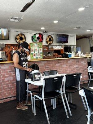 Inside of restaurant