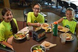 Cafeteria lunch included at Pulse camps this summer as the Rutgers Prep School