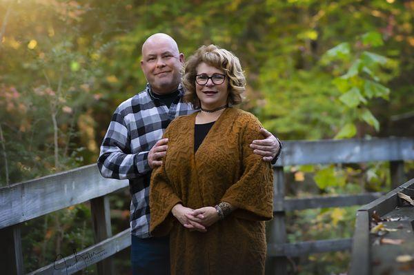 Karen & Barry at Williams Mill Park taken by Jan Butler Photography