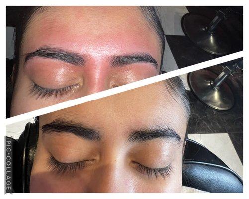 Eyebrow threading before &After!!