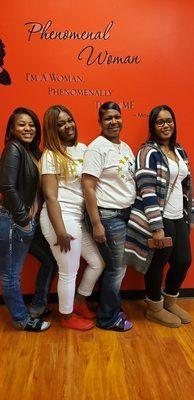 Momma and sisters came out to support the GRAND OPENING!!!!