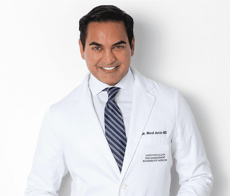 Neel Amin, MD, is a double board-certified physician in anesthesiology and interventional pain medicine and has over 10 years of experience!