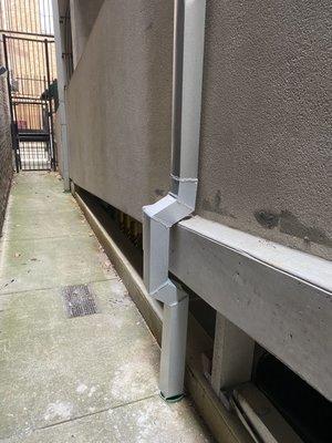 Custom downspout