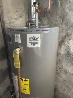 Gas water heater swap out