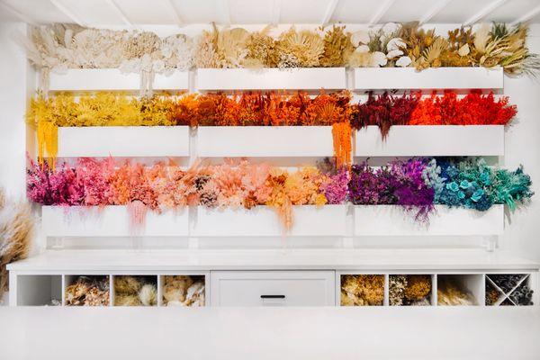 Pretty Dried Flower Bar