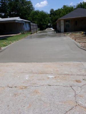 Driveway repaired