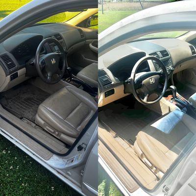 Honda Accord basic interior package before and afters. Message us for our prices!