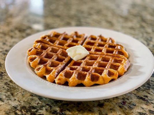 Sweet potato waffles made w/potatoes from Costco