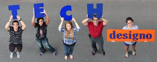 "Meet our Design Team; (Left to Right) - Ralph, Kyonna, Kristen, John and Joya"