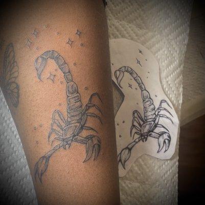 Scorpion arm piece