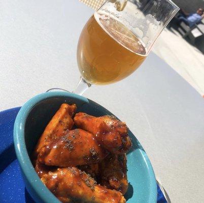 Wings and a WISEACRE beer