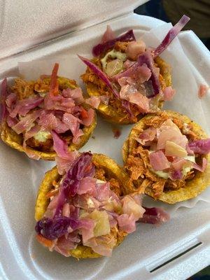 Chicken Stuffed Plantain Cups