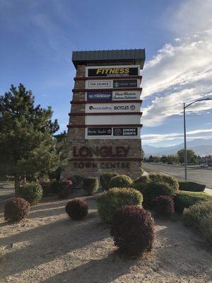 Marquee sign on Longley Ln.