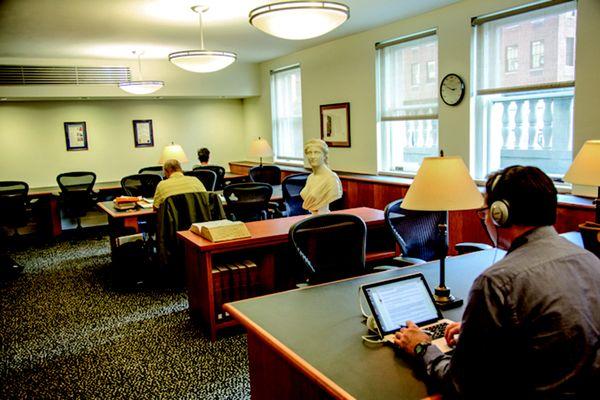 One of the Library's reading & study rooms