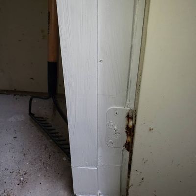 Repaired door jamb