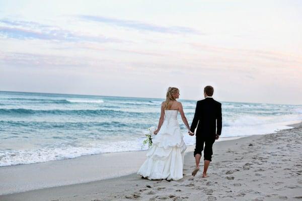 Couple Walking in the Sand - Miami Beach