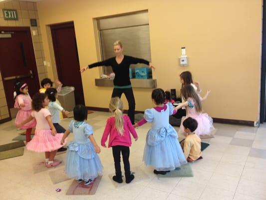 Stretching exercises at circletime!