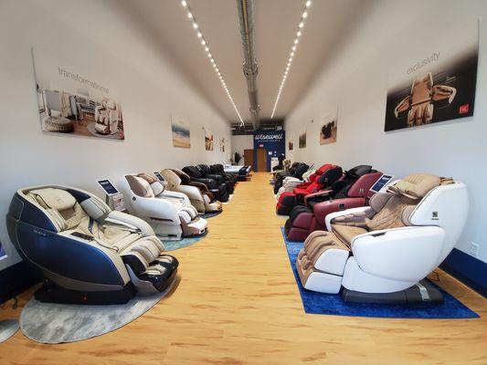 Wisewell's massage chair showroom!